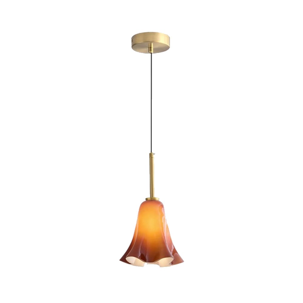 Vintage Glass Pendant Light For Bedroom - Lumpaz