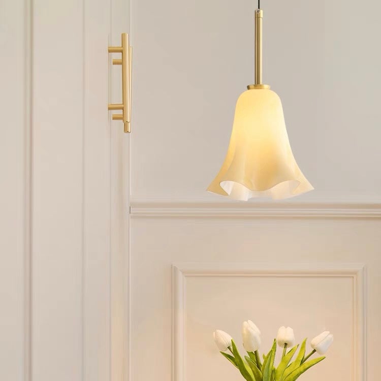 Vintage Glass Pendant Light For Bedroom - Lumpaz