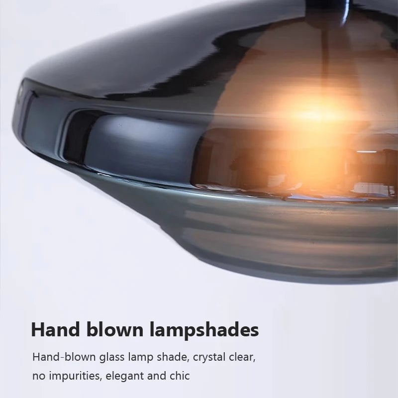 Modern Multicolored Glass Pendant Lamp for Dining - Lumpaz