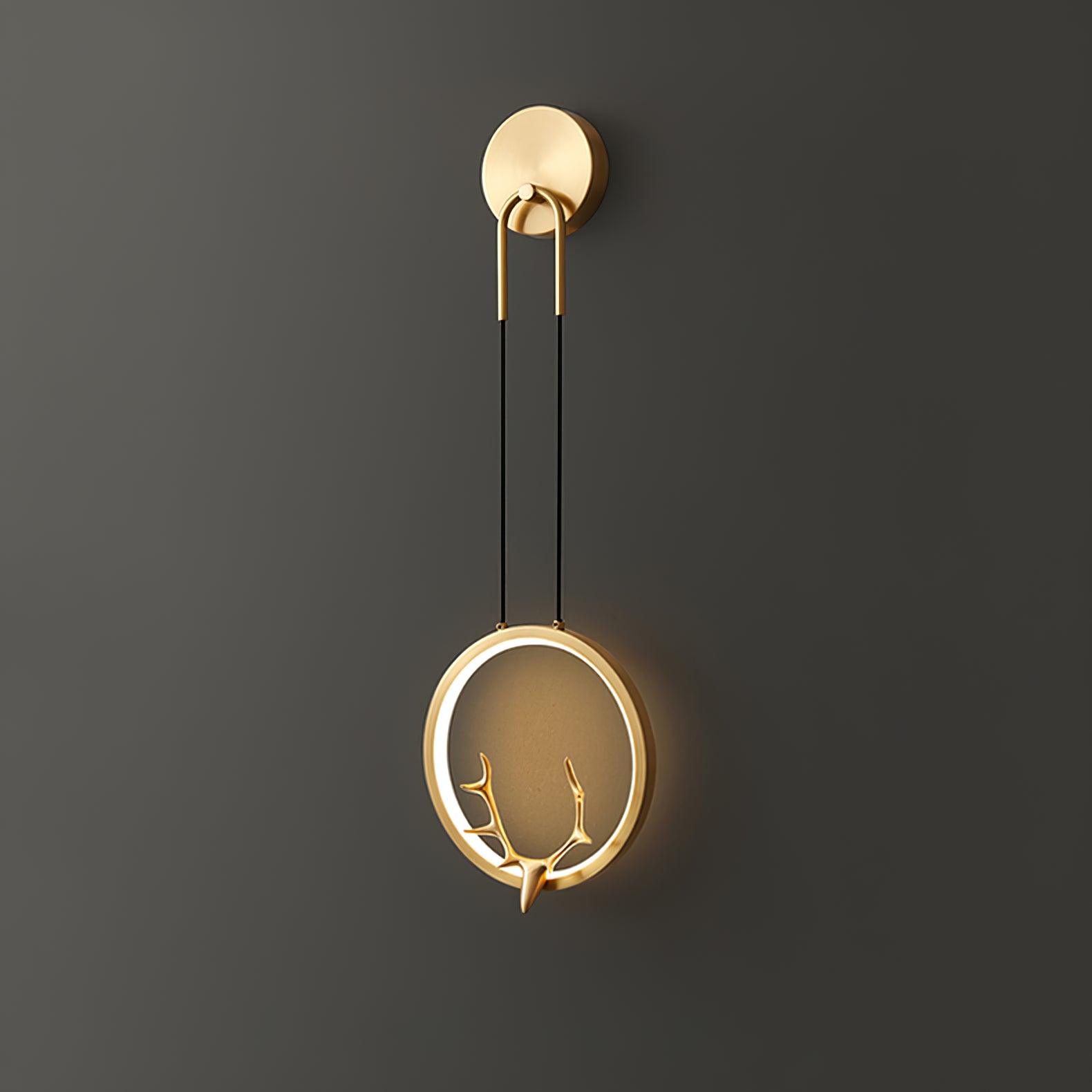 Golden Antler Wall Light - Lumpaz