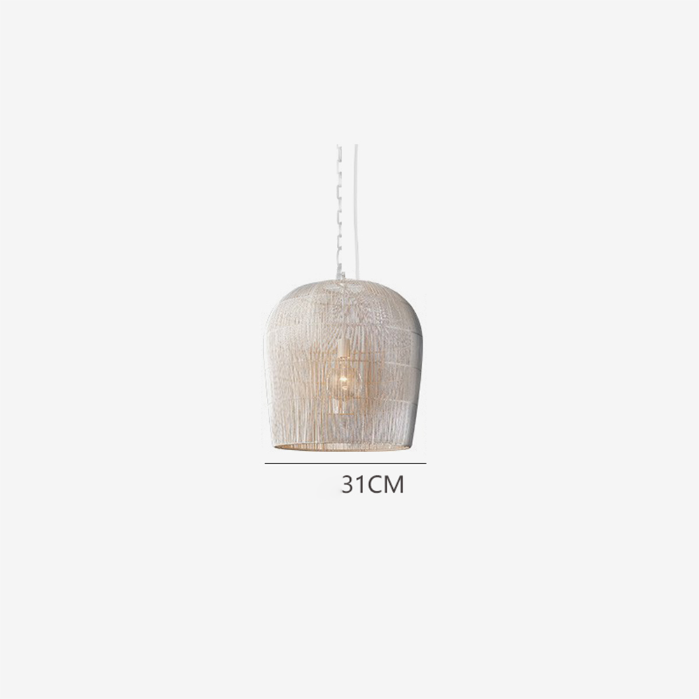 Wabi Sabi Simple Rattan Can Pendant Light - Lumpaz