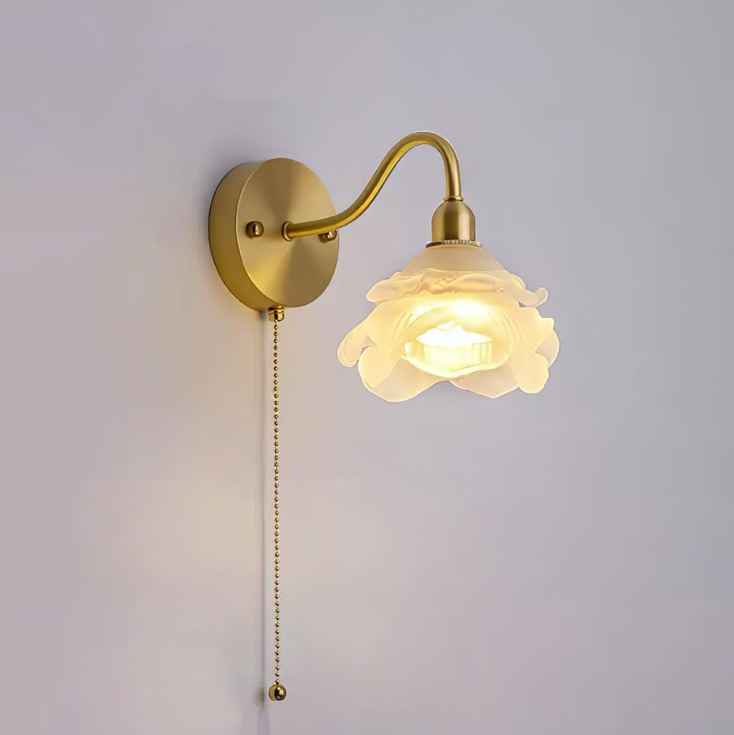 Rose Brass Wall Light - Lumpaz