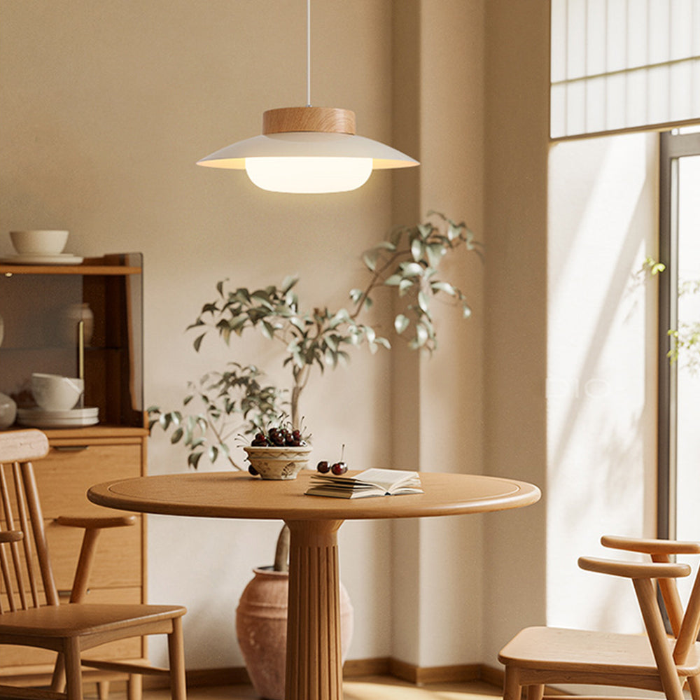 Cream Glutinous Rice Ball Bowl Pendant Light - Lumpaz