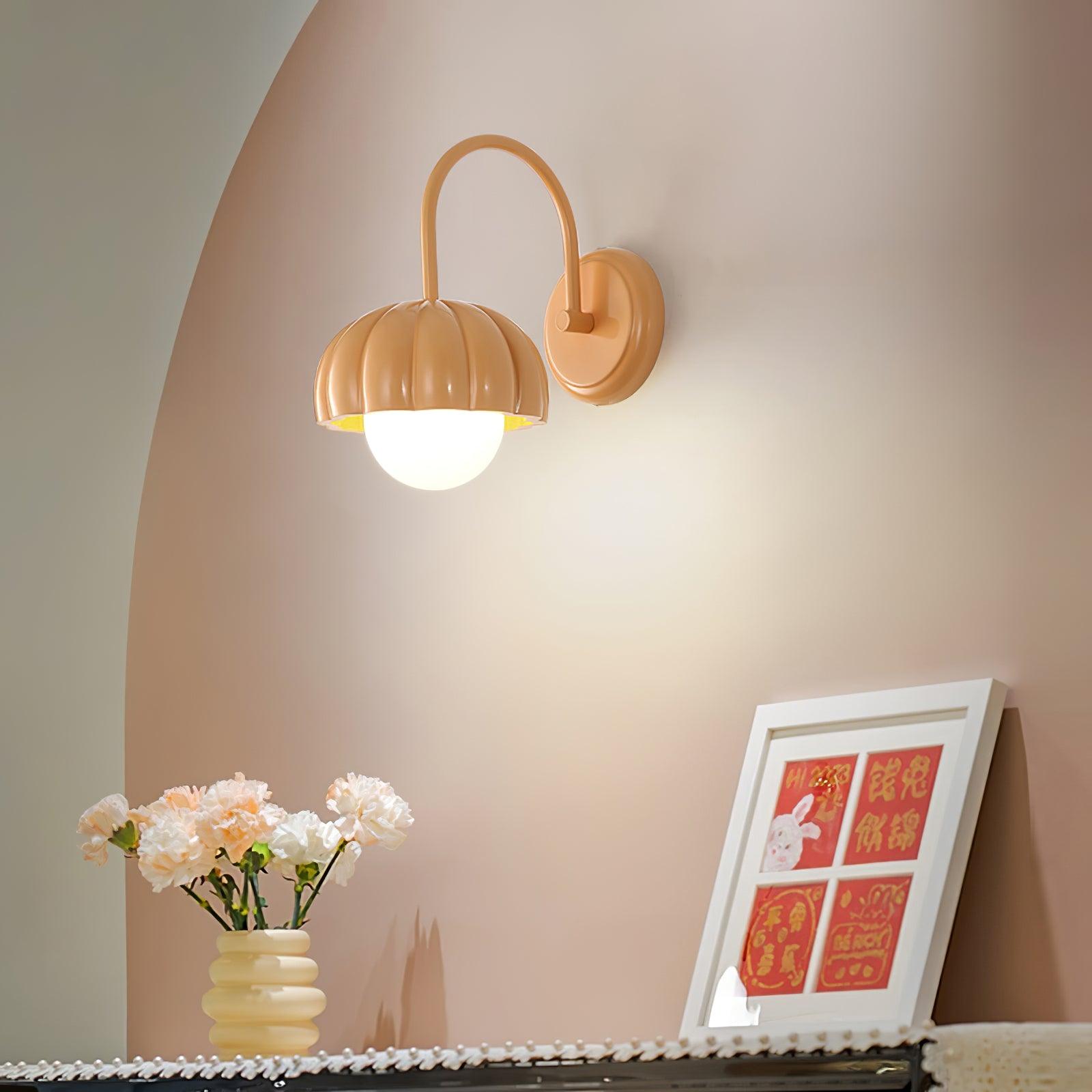 Creamy Pumpkin Wall Light - Lumpaz
