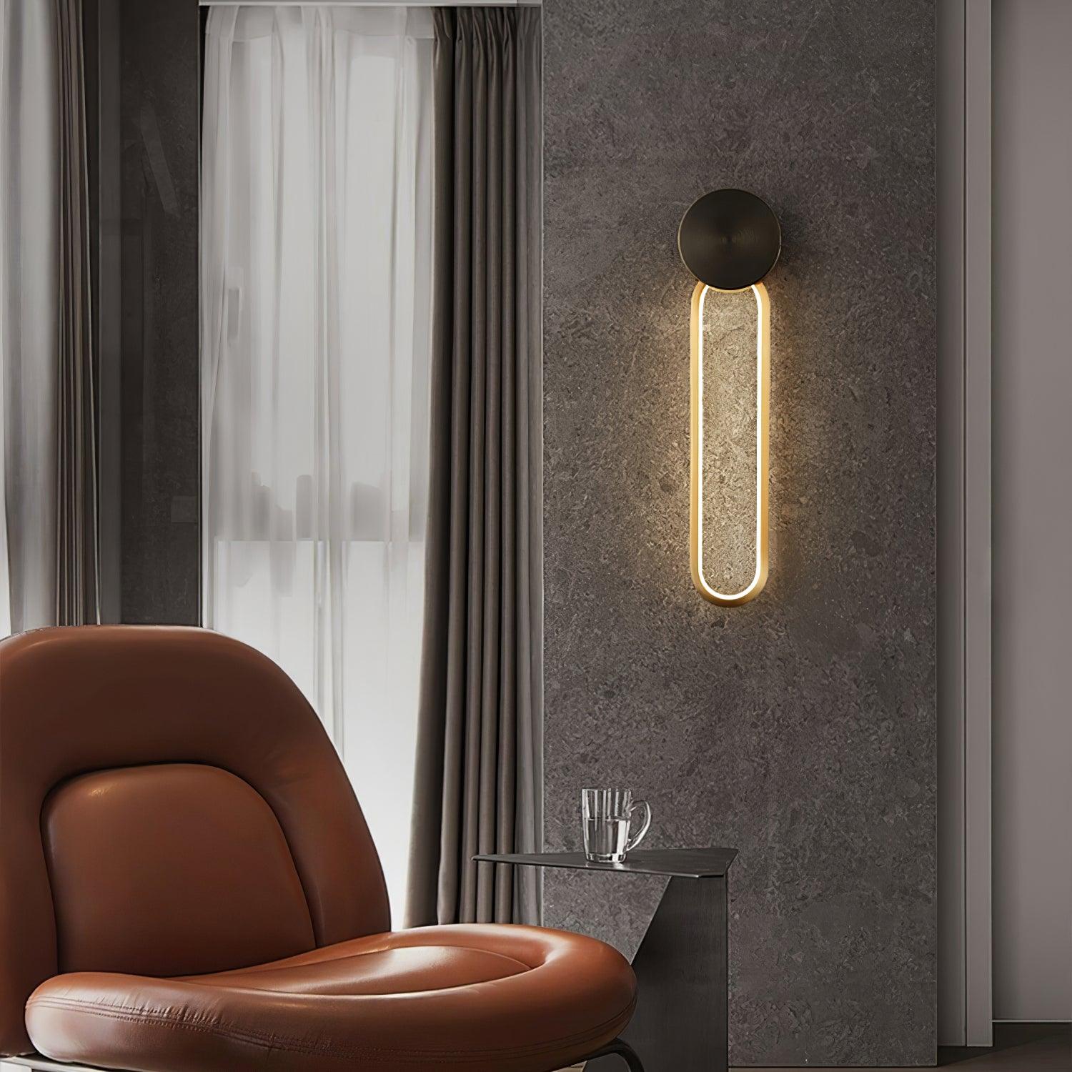 Simple Elliptical Wall Sconce - Lumpaz