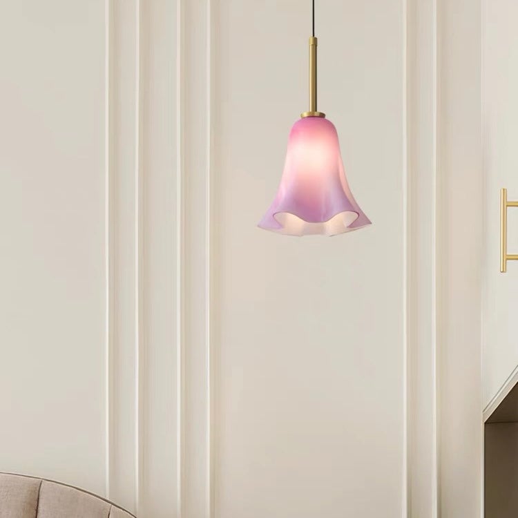 Vintage Glass Pendant Light For Bedroom - Lumpaz