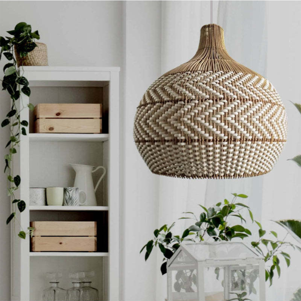 Modern Rattan Handwoven Pendant Light - Lumpaz