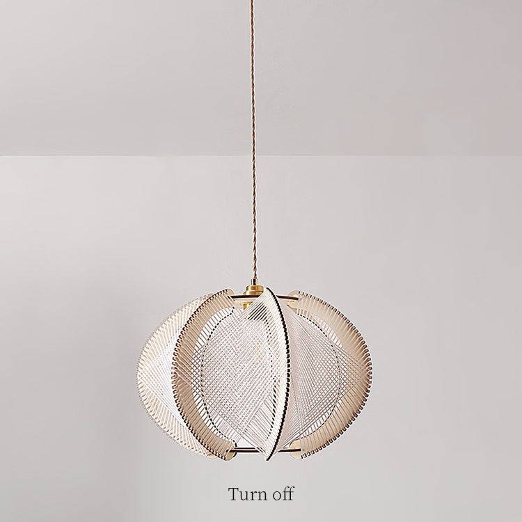 Retro Wooden Pendant Light Irregular Living Room Lamp - Lumpaz