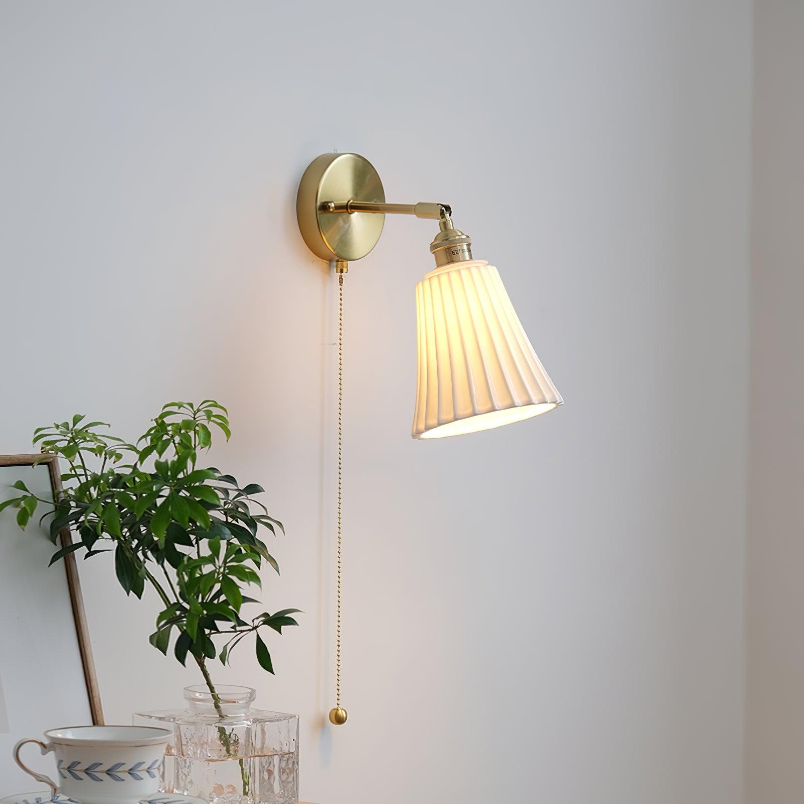 Trumpet Ceramic Wall Light - Lumpaz
