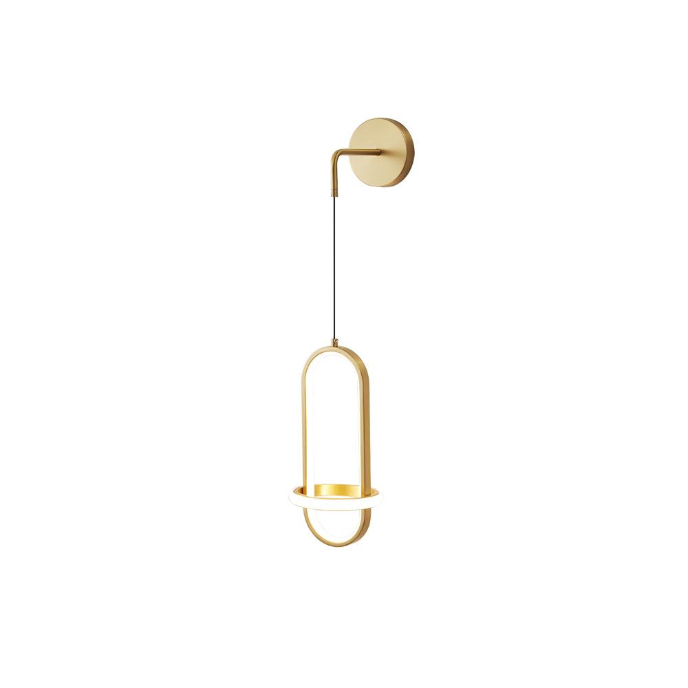 Oval Brass Wall Light - Lumpaz