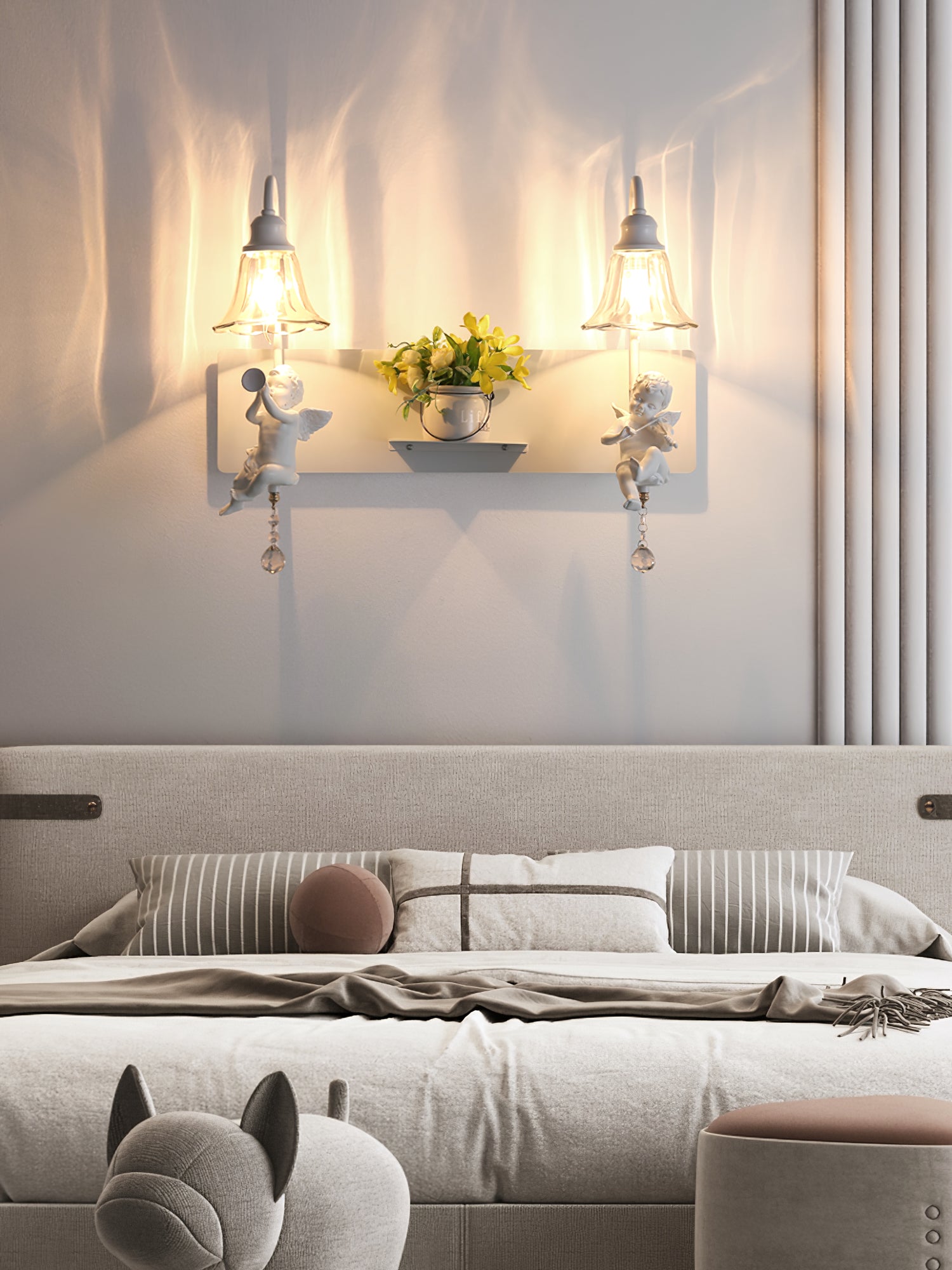 White Angel Wall Light - Lumpaz