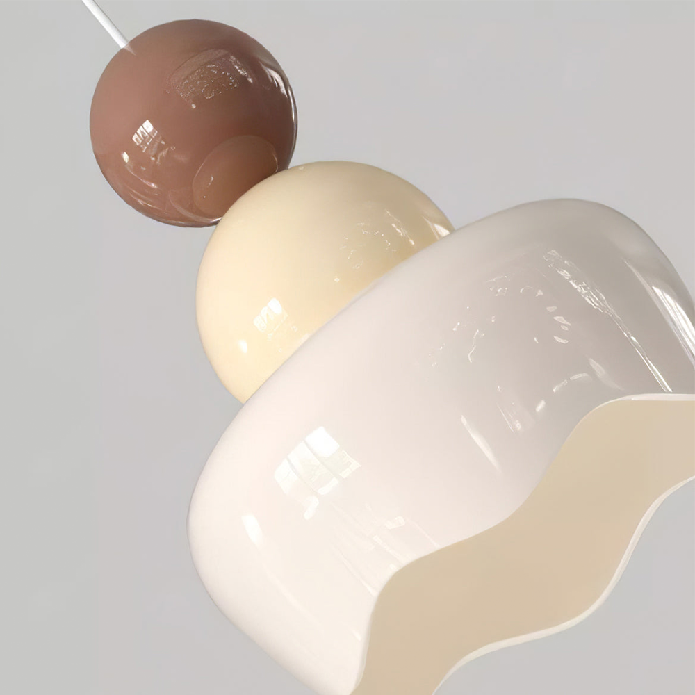 Cream Sunny Bedroom Bedside Pendant Lamp - Lumpaz