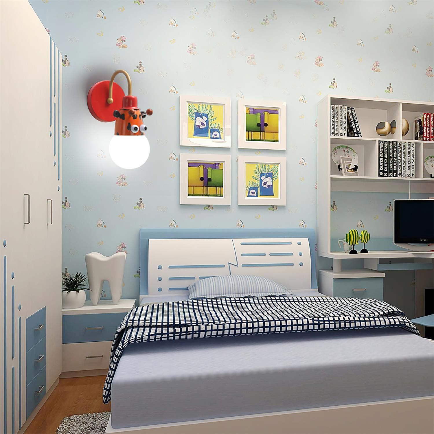 Cartoon Animal Kids Wall Lamp - Lumpaz