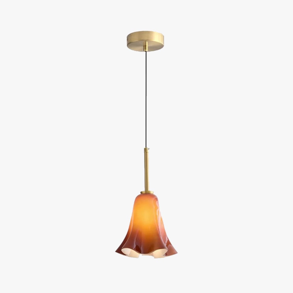 Vintage Glass Pendant Light For Bedroom - Lumpaz