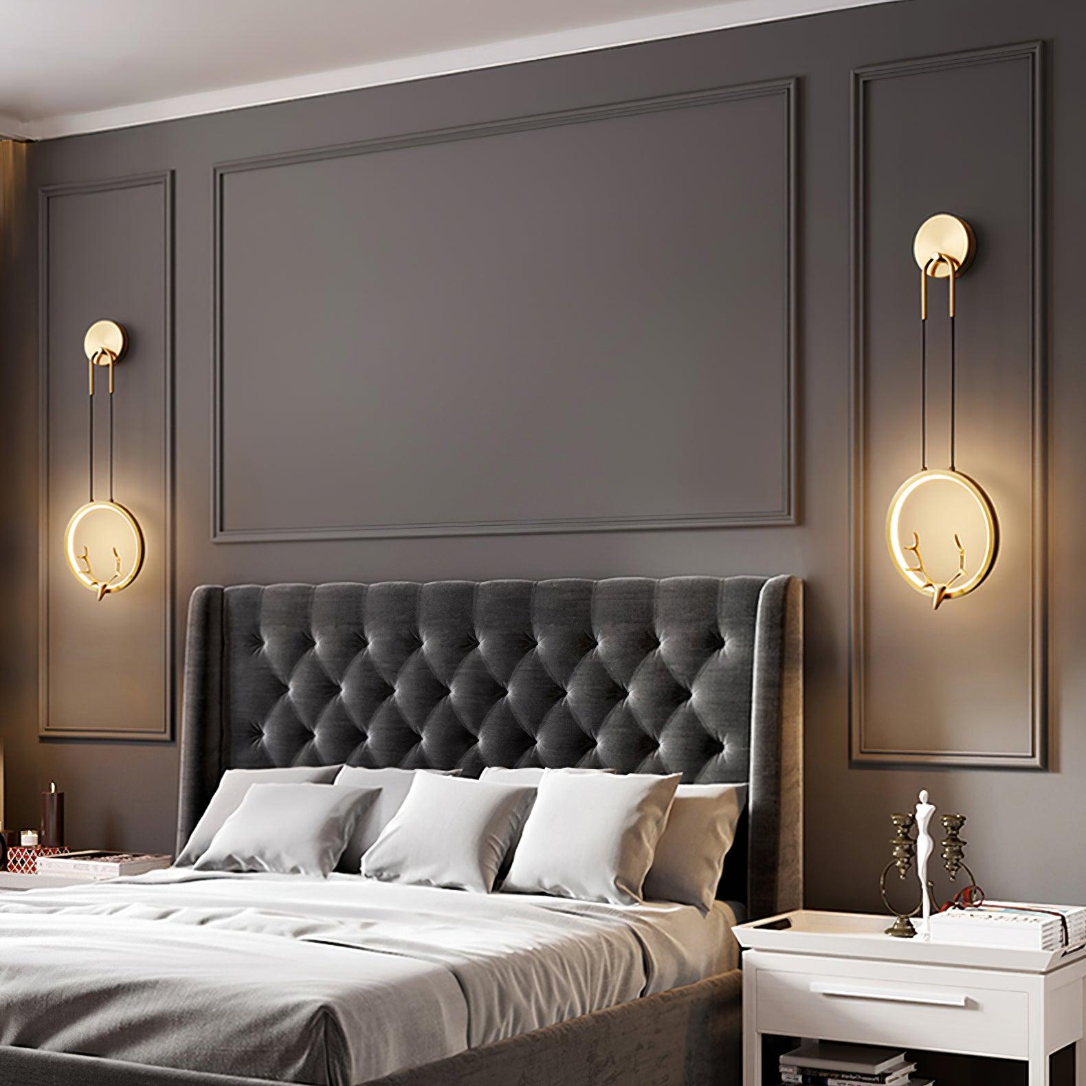 Golden Antler Wall Light - Lumpaz