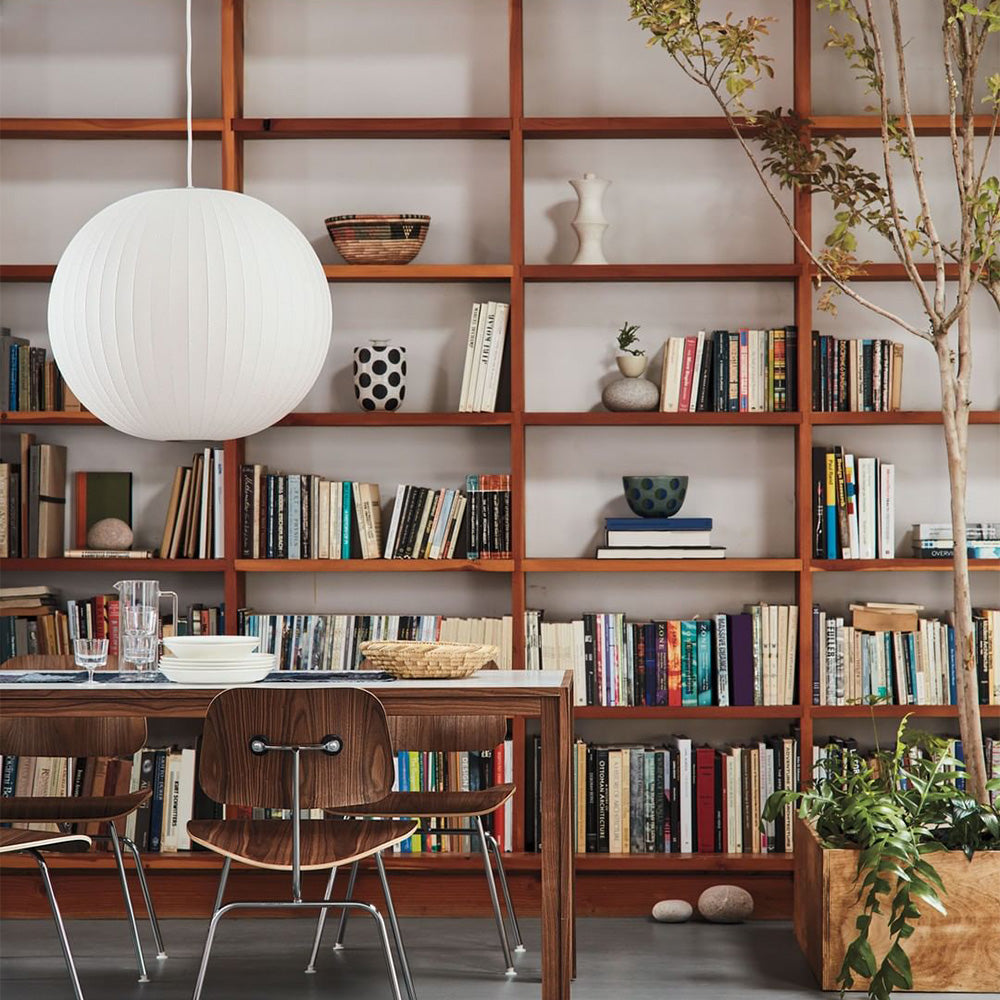 Nordic White Lantern Saucer Pendant Light For Living Room - Lumpaz