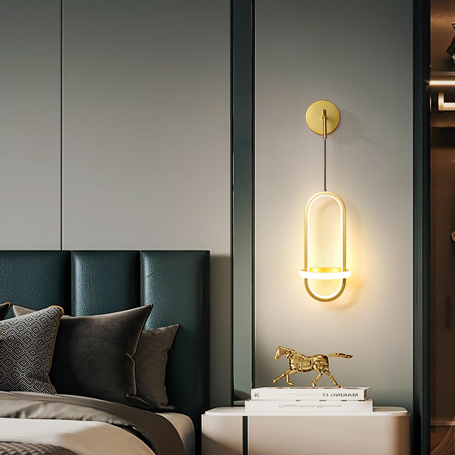 Oval Brass Wall Light - Lumpaz