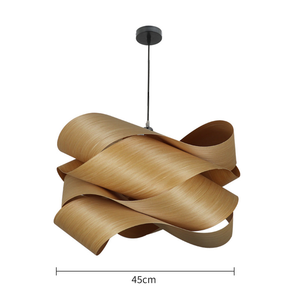 Modern Irregular Wood Pendant Light For Kitchen - Lumpaz