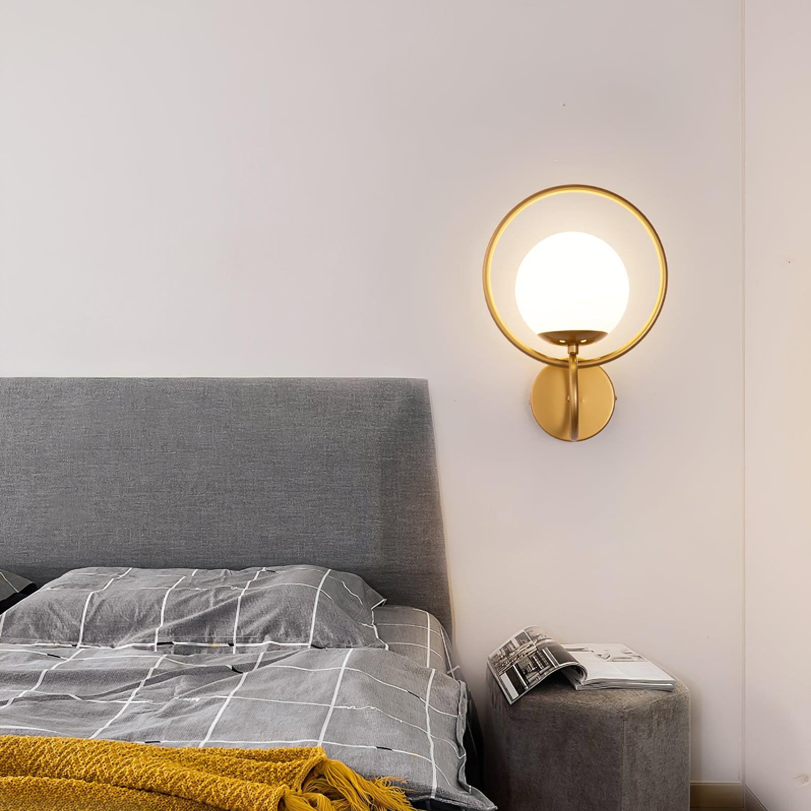 Fort Halo Gold Wall Light - Lumpaz