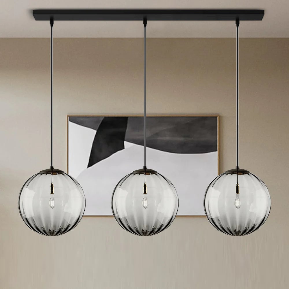 Modern Simple Round Glass Pendant Light - Lumpaz