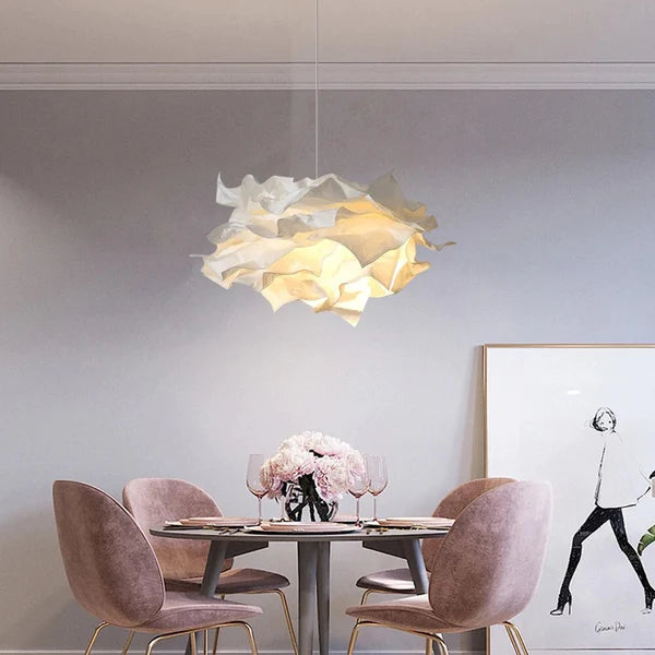 White Pendant Light Art Decor Hanging Lights For Bedroom - Lumpaz