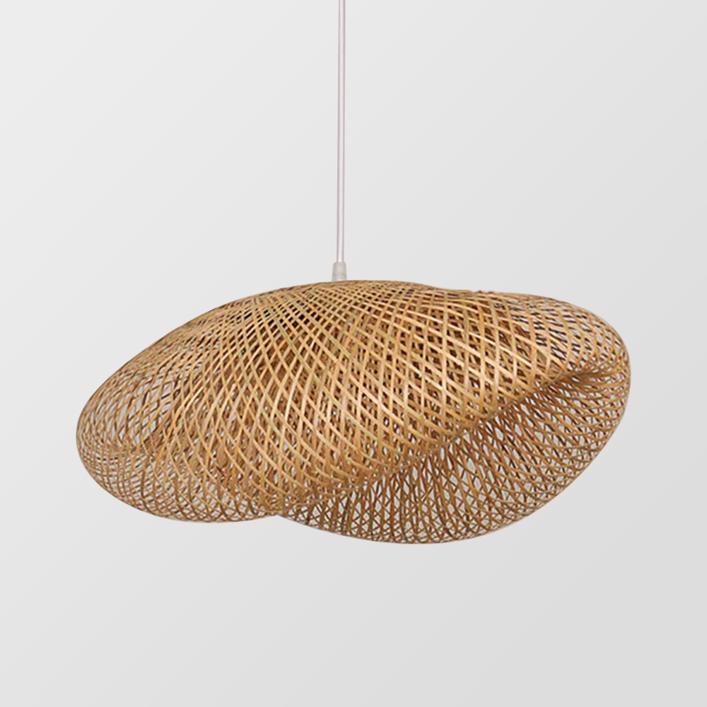 Modern Bamboo Kitchen Island Pendant Light - Lumpaz