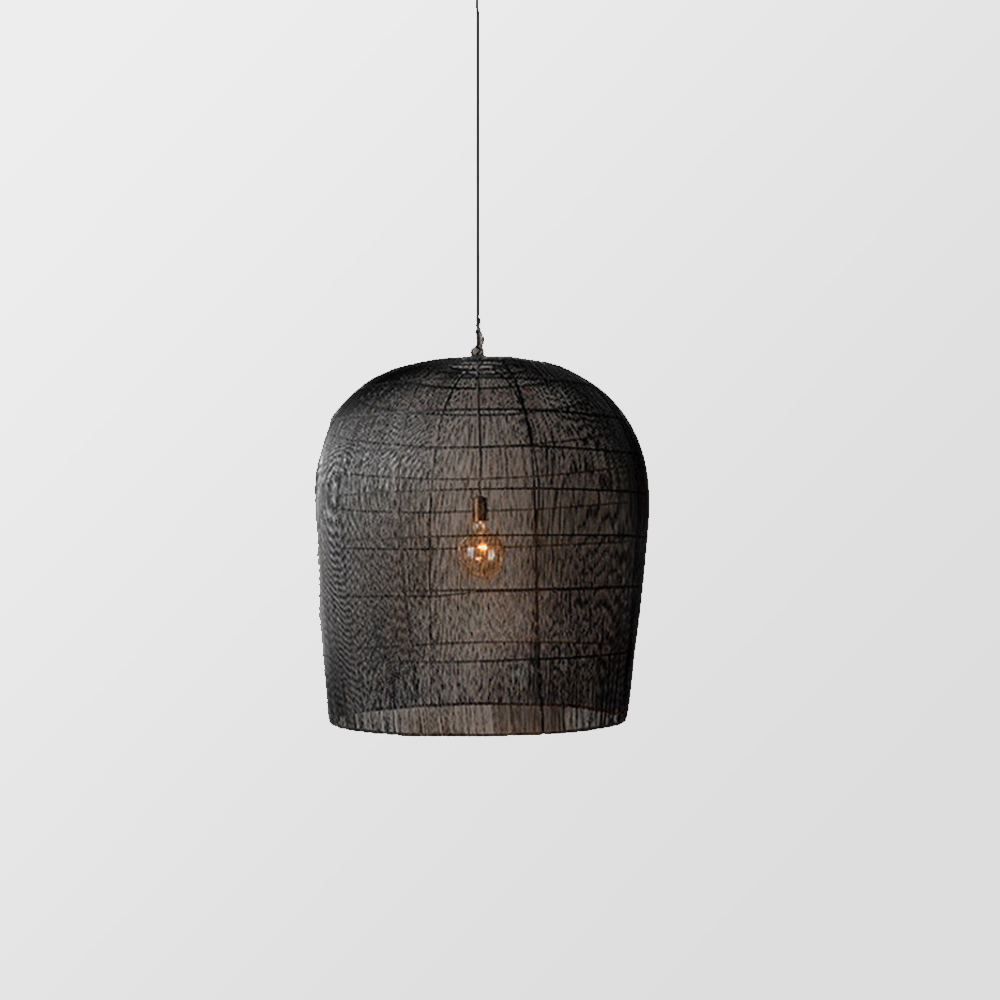 Wabi Sabi Simple Rattan Can Pendant Light - Lumpaz