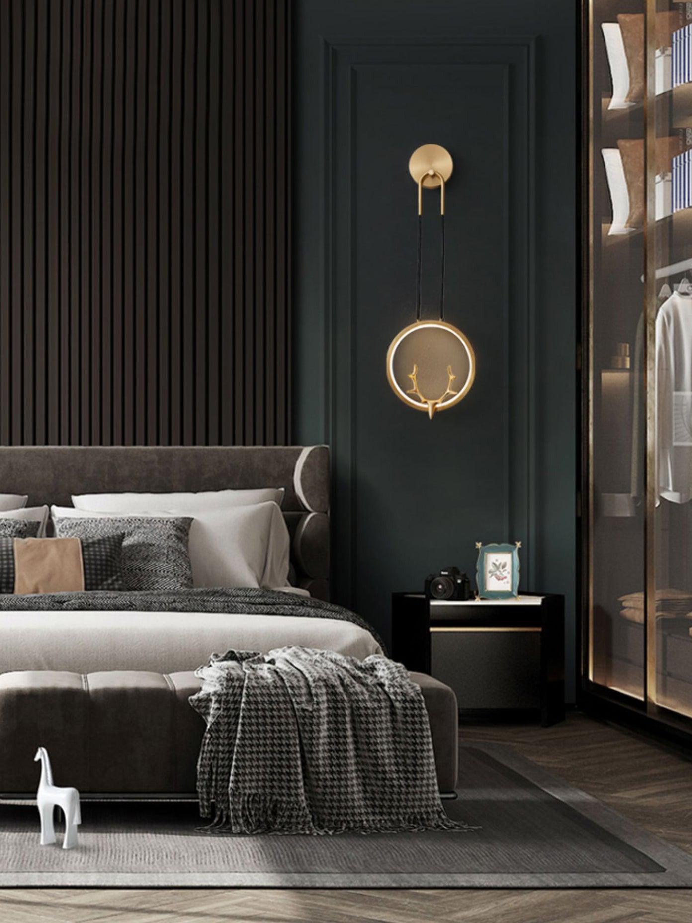 Golden Antler Wall Light - Lumpaz
