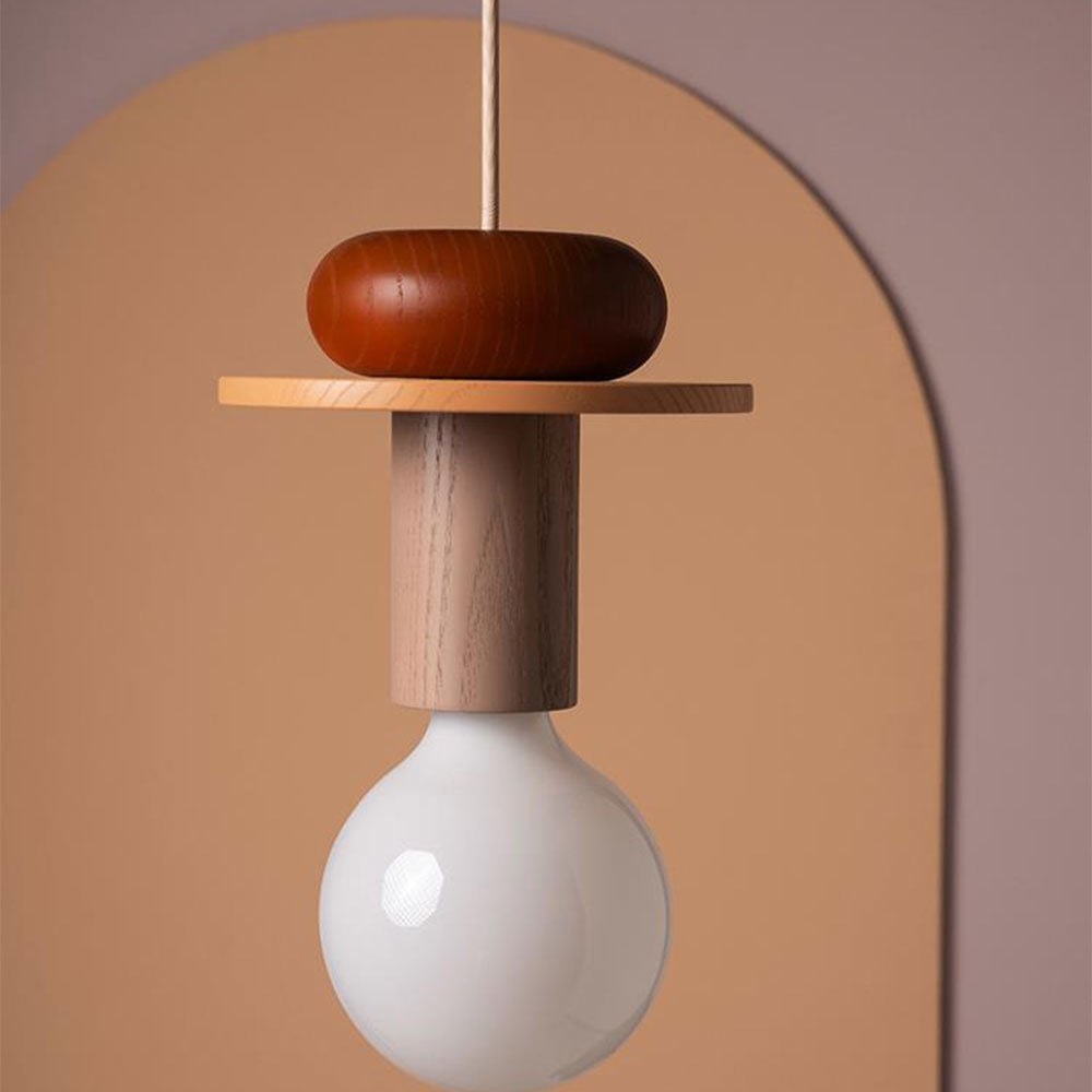 Design Colored Wood Blocks Pendant Light - Lumpaz