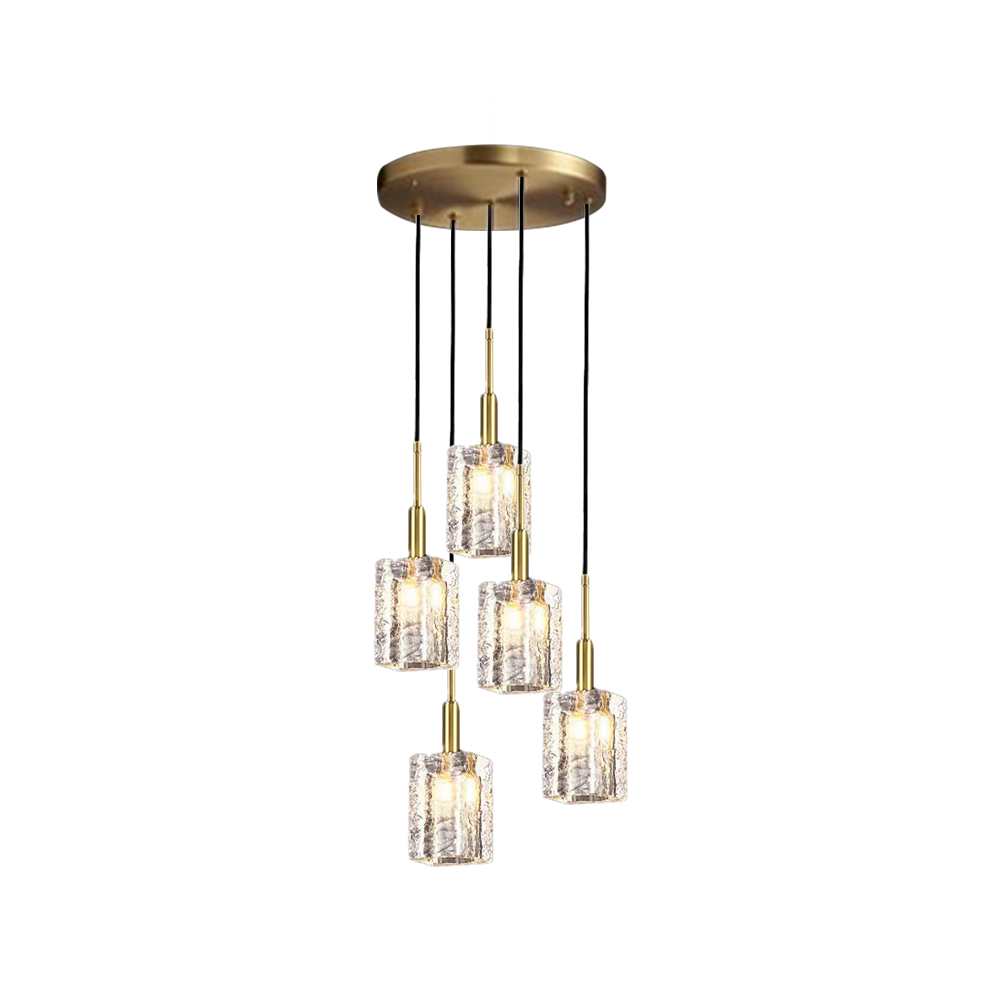 Romantic Shining Living Room Ambient Light Crystal Ceiling Hanging Lamps - Lumpaz