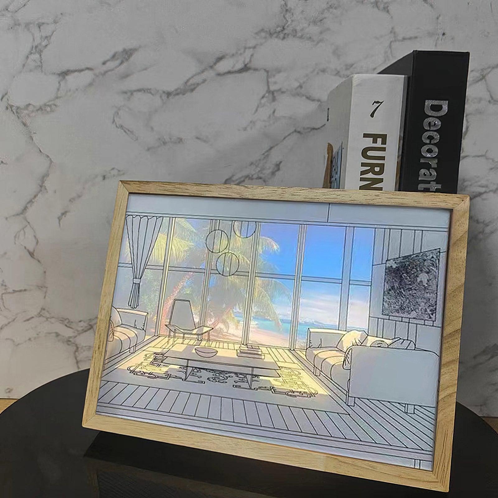 Illuminated Bedside Art Lamp - Lumpaz