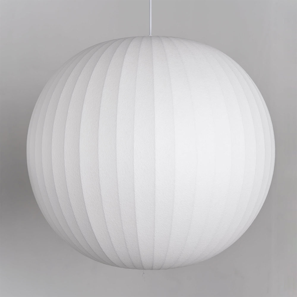 Nordic White Lantern Saucer Pendant Light For Living Room - Lumpaz