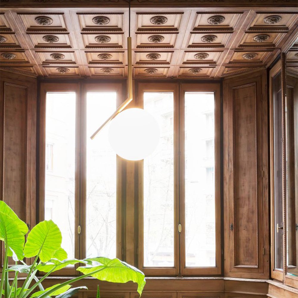 Simple IC Lights Milk Glass Pendant Light - Lumpaz