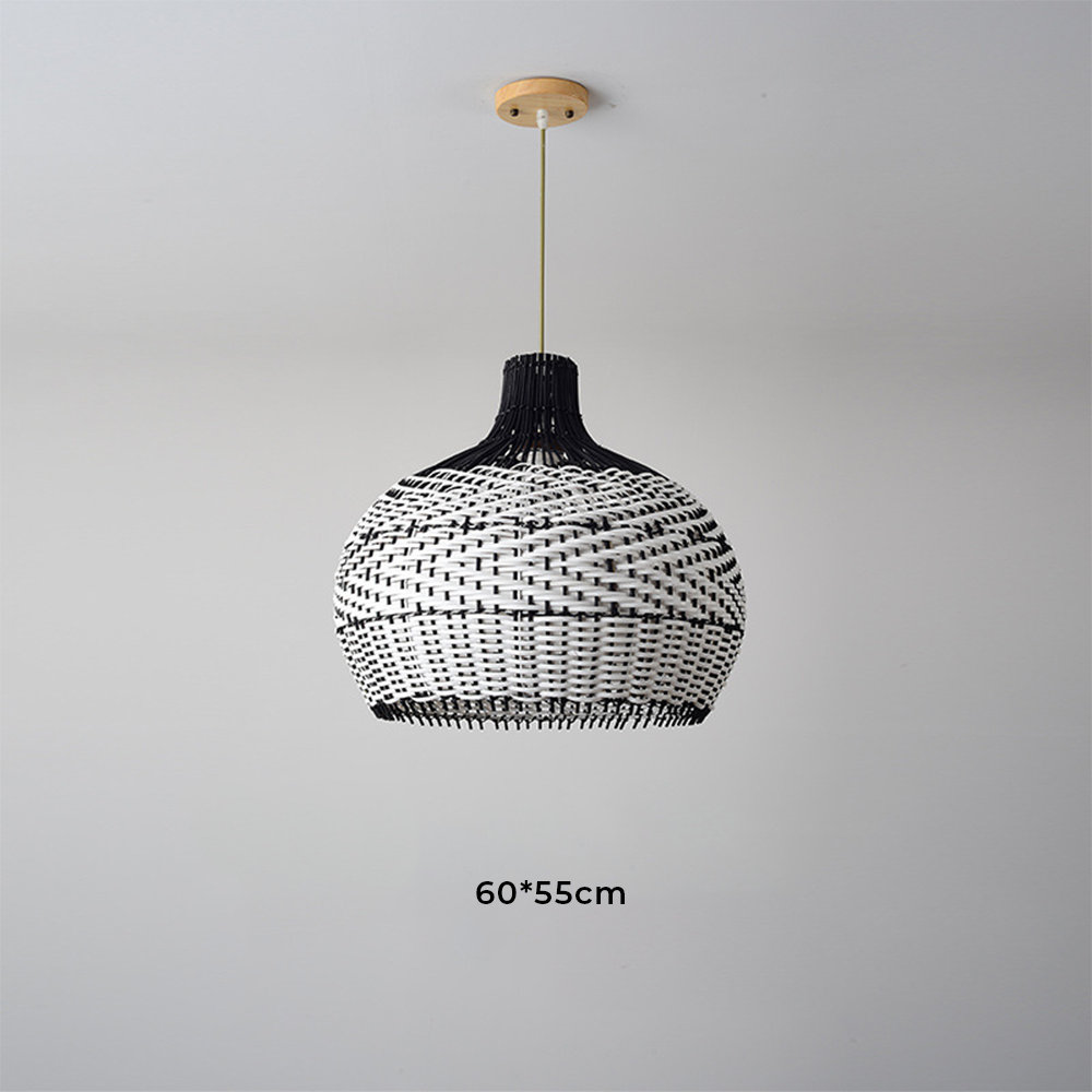 Modern Rattan Handwoven Pendant Light - Lumpaz