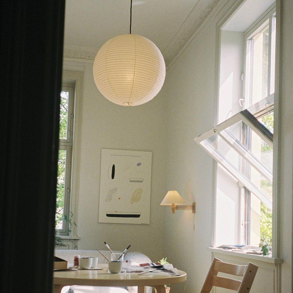 Vintage White Paper Pendant Lighting - Lumpaz