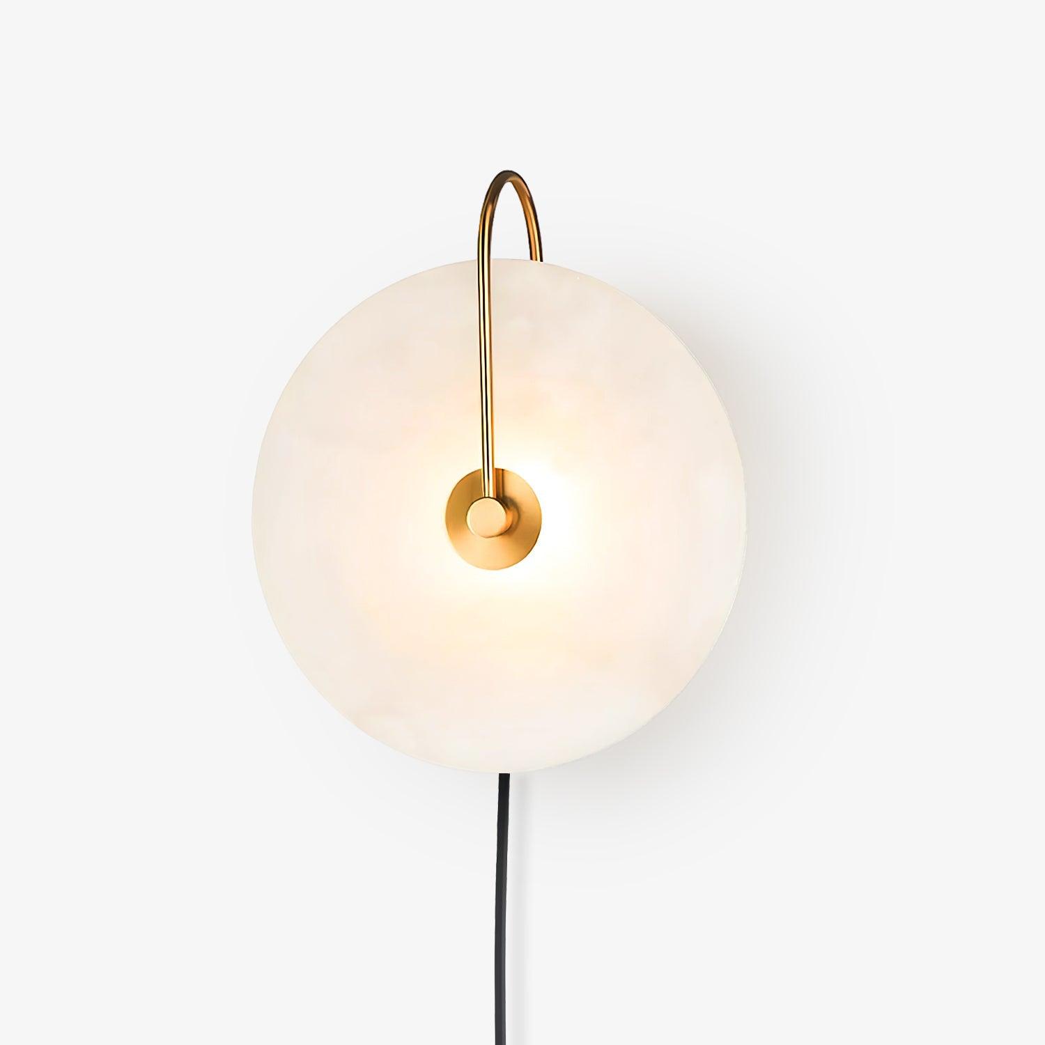 Alabaster LED Plug-In Wall Lamp - Lumpaz