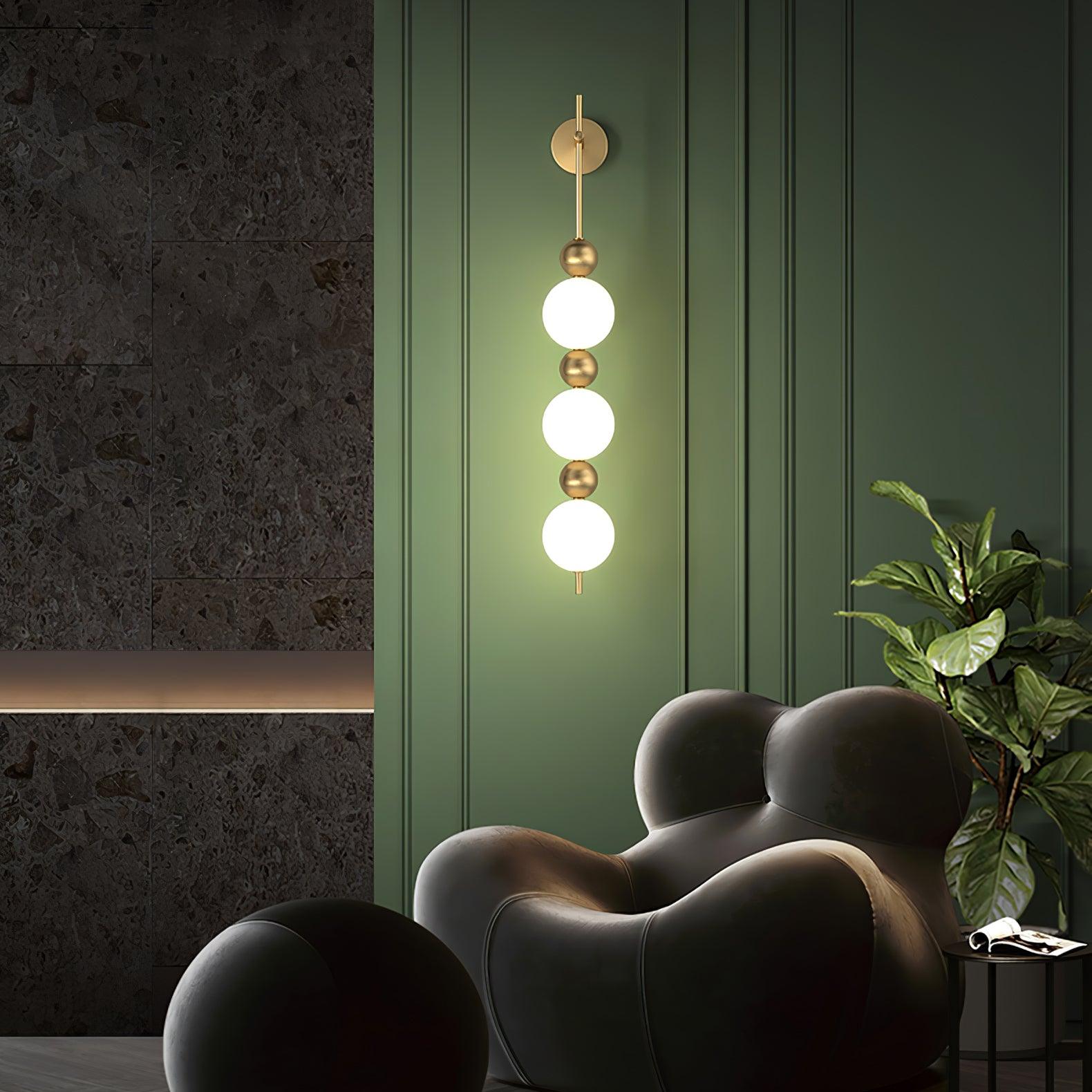 Candied Haws String Brass Wall Lamp - Lumpaz