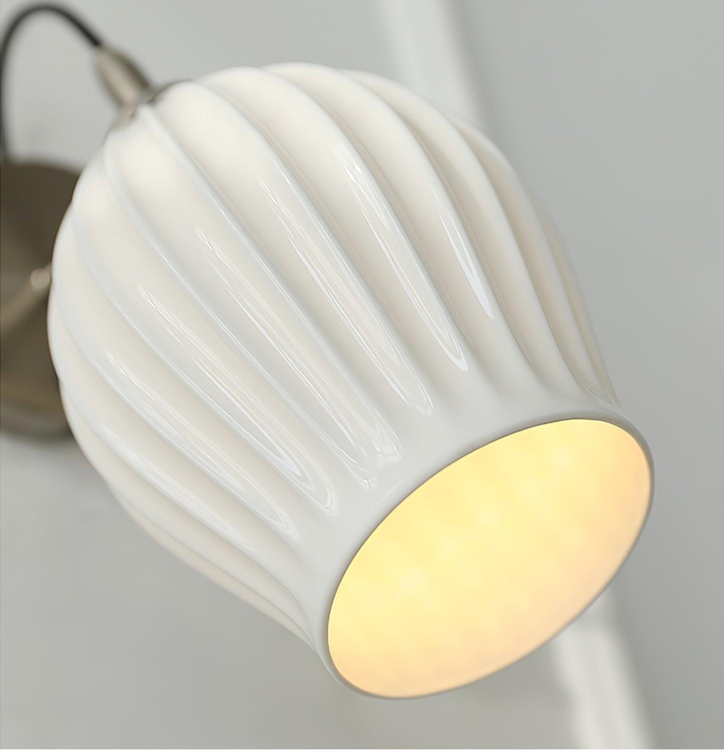 Ceramic Ribbed Wall light - Lumpaz