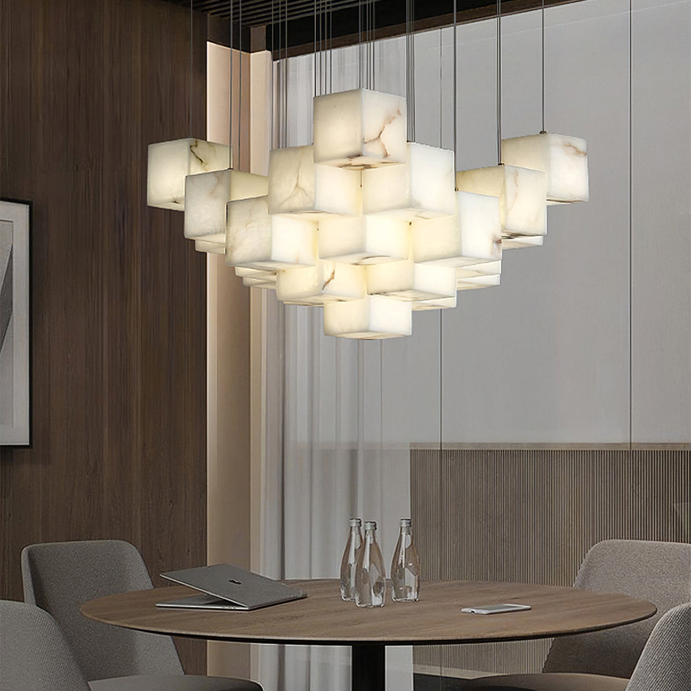Modern Artistic Geometric Shape Elegant Hanging Light Fixture - Lumpaz