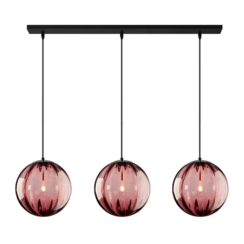 Modern Simple Round Glass Pendant Light - Lumpaz