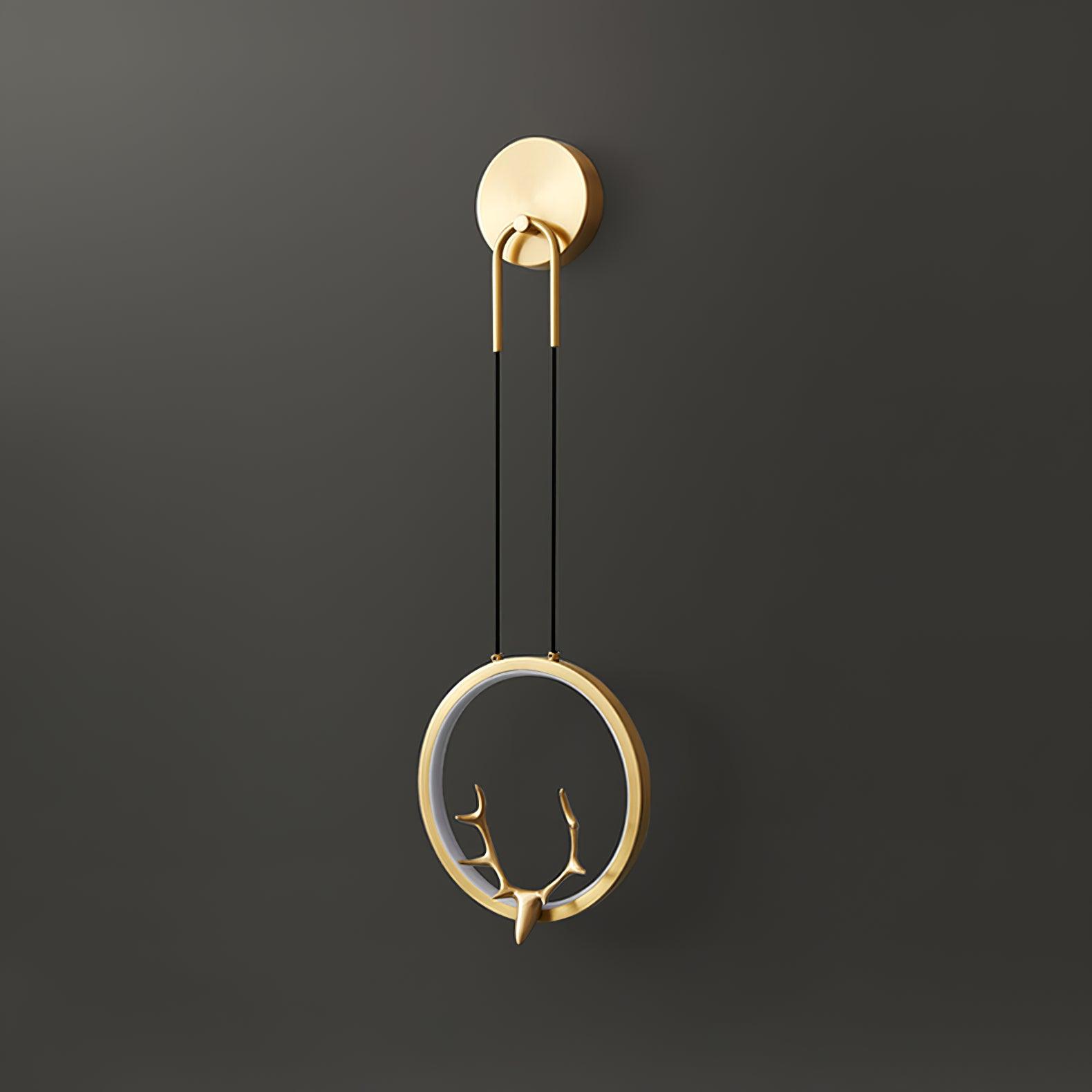 Golden Antler Wall Light - Lumpaz
