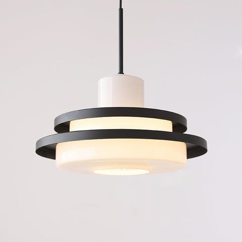 Vintage Bauhaus Equator Glass Pendant lamps - Lumpaz