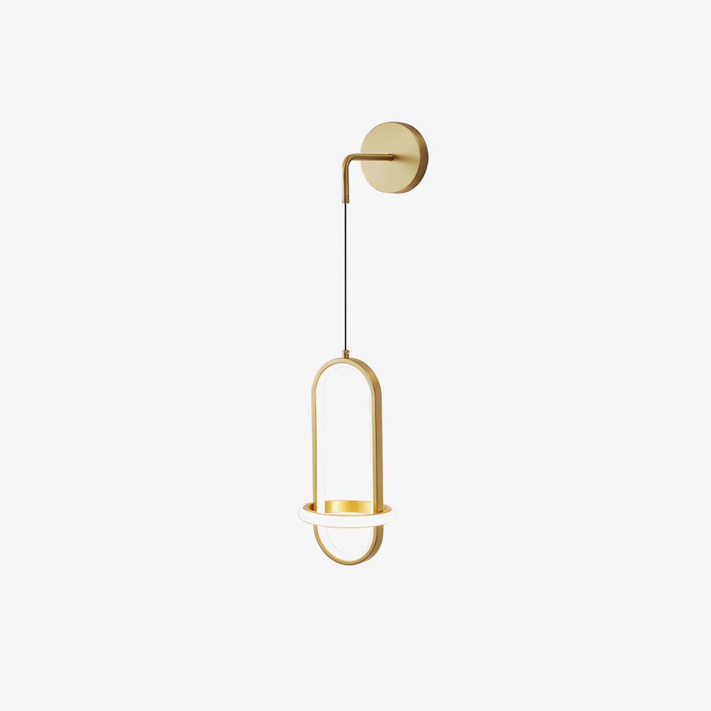 Oval Brass Wall Light - Lumpaz