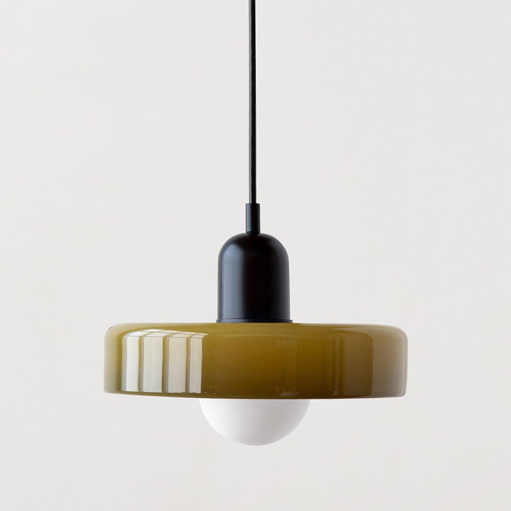 2 Heads Modern Bauhaus Glass Pendant Light - Lumpaz