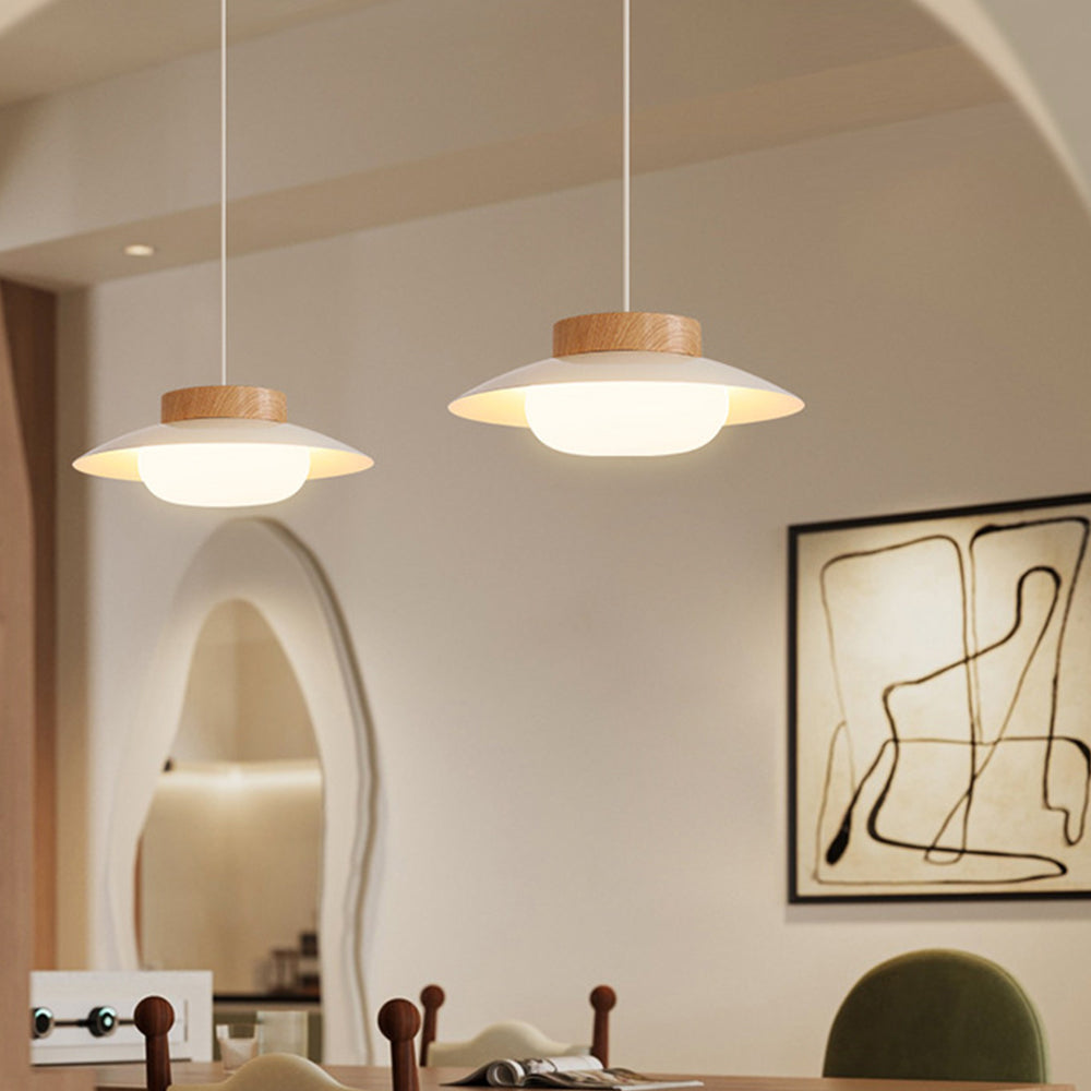 Cream Glutinous Rice Ball Bowl Pendant Light - Lumpaz