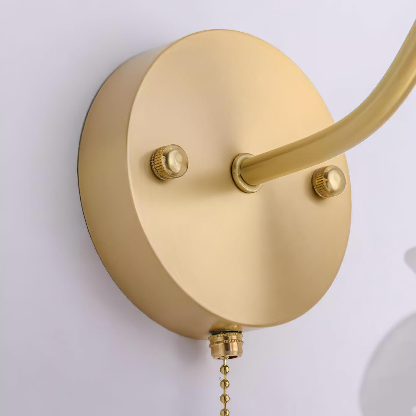 Rose Brass Wall Light - Lumpaz