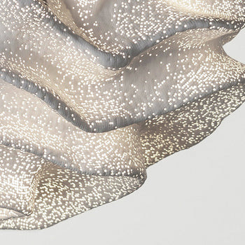 Renée Modern Tischlampe Blume, Silber, Wohnzimmer, Metall - Lumpaz