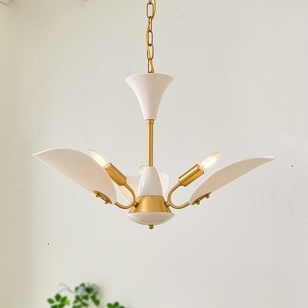 Vintage Creative Copper & Ceramic Pendant Light - Lumpaz