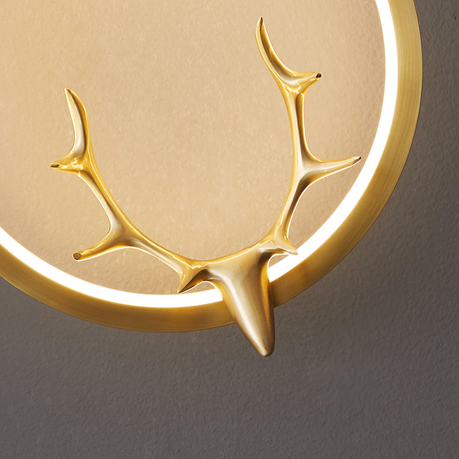 Golden Antler Wall Light - Lumpaz