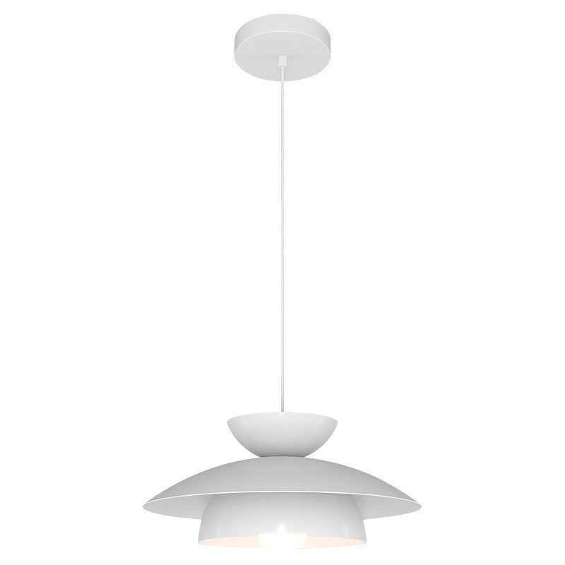 Modern Designer Style Round White Pendant Light - Lumpaz
